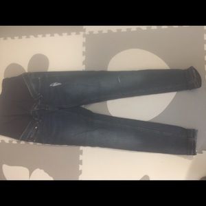 Maternity distressed jeans